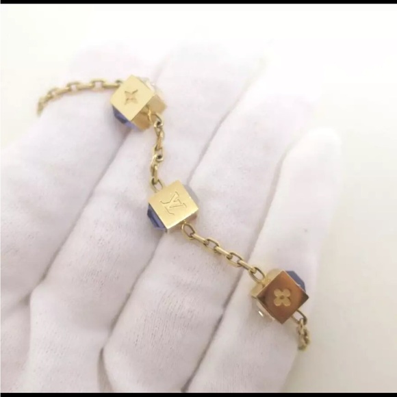 LOUIS VUITTON Collier Gamble Gold Bracelet - Picture 5 of 15